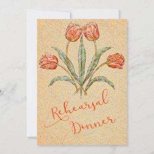 Rehearsal Dinner Invitation Vintage Flower