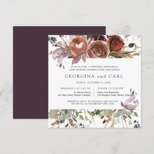 Rehearsal Dinner Invitations Butterum & Plum