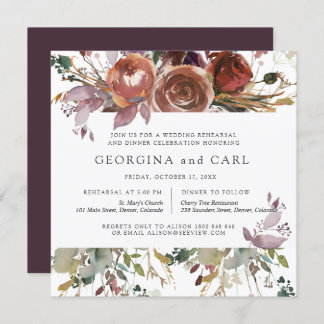Rehearsal Dinner Invitations | Butterum & Plum