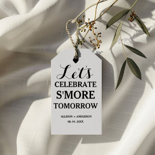 Rehearsal Dinner Let's celebrate S'more Love  Gift Tags