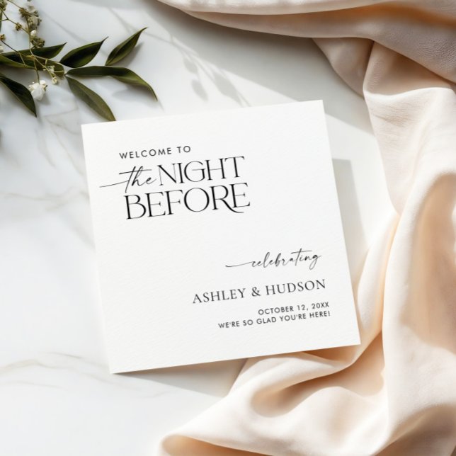 Rehearsal Dinner Napkin The Night Before Napkins (Creator Uploaded)