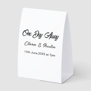 Rehearsal dinner One day away night before name da