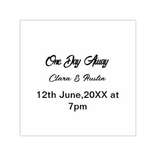Rehearsal dinner One day away night before name da Self-inking Stamp