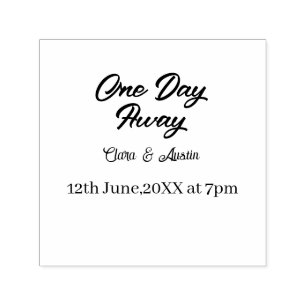 Rehearsal dinner One day away night before name da Self-inking Stamp