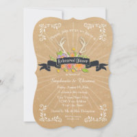 Rehearsal Dinner Party Antler Wildflower Starburst