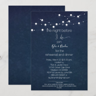 Rehearsal Dinner/ Party Invitations/ Starry Invite