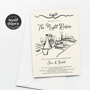 Rehearsal Dinner, The Night Before Invitation