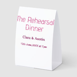 Rehearsal dinner the night before simple minimal m