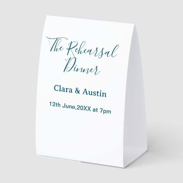 Rehearsal dinner the night before simple minimal m (Front)