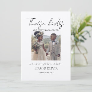 Rehearsal Dinner Wedding Invite, These kids are Ge Invitation