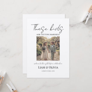 Rehearsal Dinner Wedding Invite, These kids are Ge Invitation