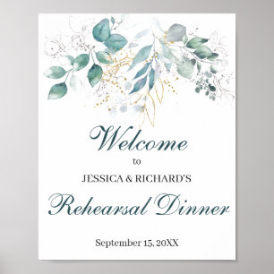 Rehearsal Dinner Welcome Poster Sign