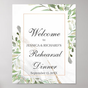 Rehearsal Dinner Welcome Poster Sign