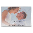 Rehearsal Dinner Welcome Sign Faux Canvas Print
