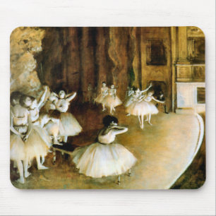 Rehearsal of a Ballet on Stage - Degas Mouse Mat