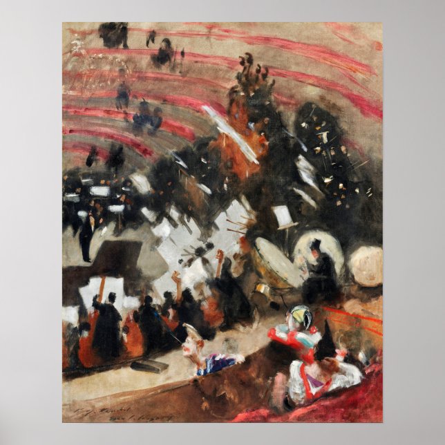 Rehearsal of the Pasdeloup Orchestra at the Cirque Poster (Front)