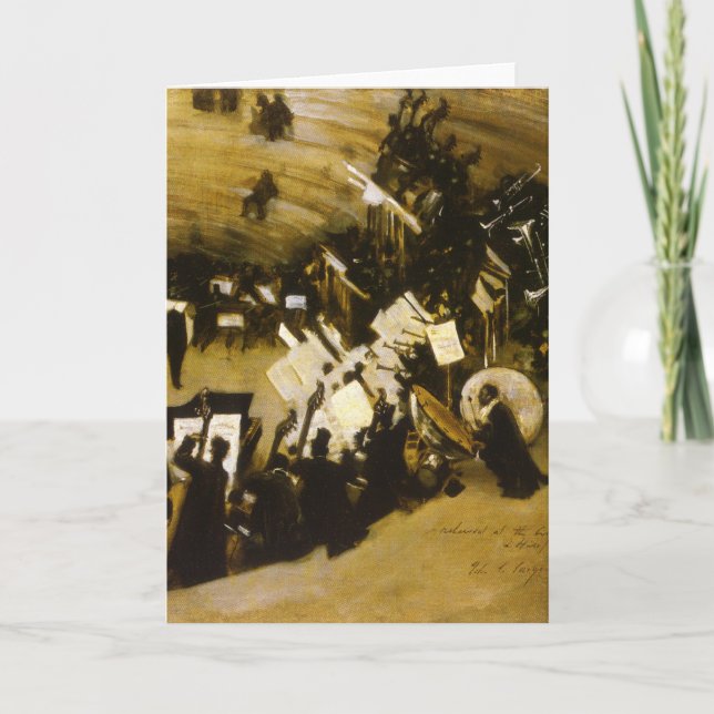 Rehearsal of the Pasdeloup Orchestra by JS Sargent Card (Front)