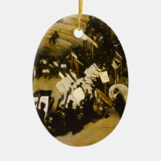 Rehearsal of the Pasdeloup Orchestra by JS Sargent Ceramic Tree Decoration