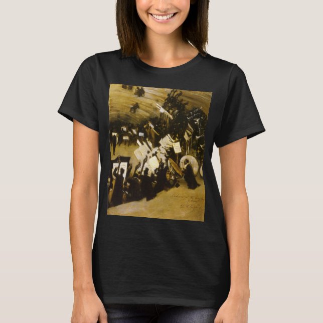 Rehearsal of the Pasdeloup Orchestra by JS Sargent T-Shirt (Front)