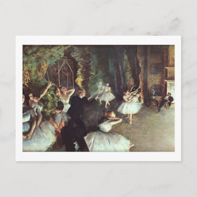 Rehearsal On Stage postcard (Front)