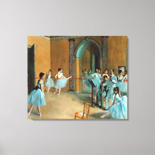 Rehearsal on the Foyer of the Opera La Rue Canvas Print