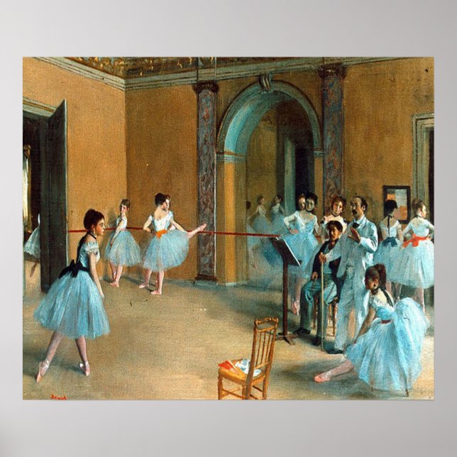 Rehearsal on the Foyer of the Opera La Rue  Poster (Front)