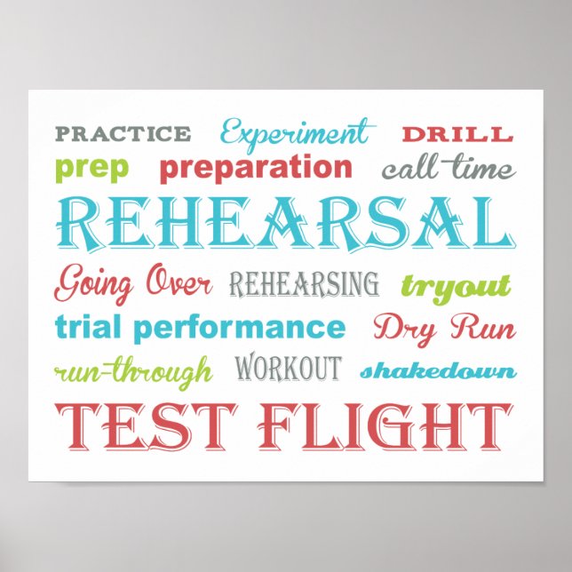 Rehearsal Poster (Front)