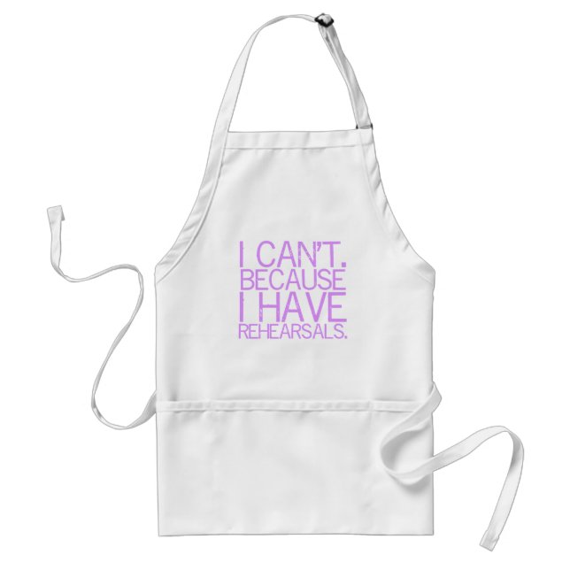Rehearsals Apron (lavender) (Front)