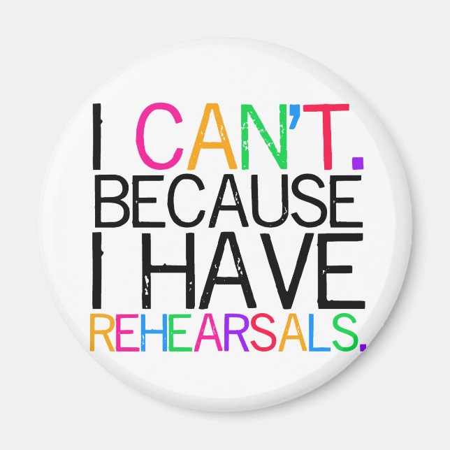 Rehearsals Magnet (Front)