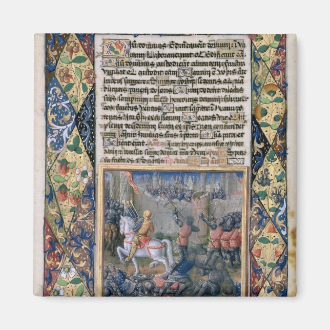 Rehoboam waging war against Jeroboam Magnet (Front)