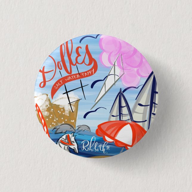 Rehoboth Beach 3 Cm Round Badge (Front)