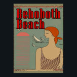 Rehoboth Beach Art Deco Poster<br><div class="desc">Rehoboth Beach Art Deco</div>