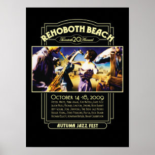 Rehoboth Beach Autumn Jazz Fest 2009 Poster