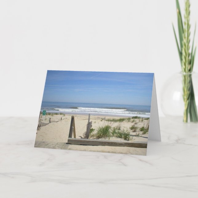 Rehoboth Beach, DE Blank Greeting Card (Front)