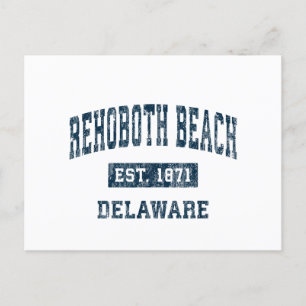 Rehoboth Beach Delaware DE Vintage Sports Design N Holiday Postcard