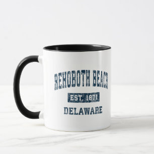 Rehoboth Beach Delaware DE Vintage Sports Design N Mug
