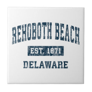 Rehoboth Beach Delaware DE Vintage Sports Design N Tile