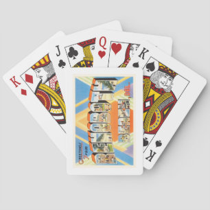 Rehoboth Beach Delaware DE Vintage Travel Postcard Playing Cards