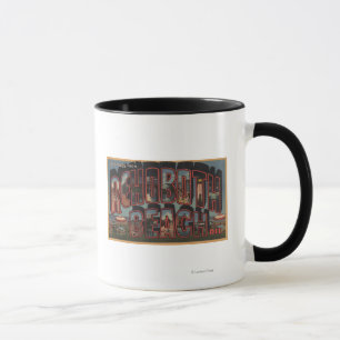 Rehoboth Beach, Delaware - Large Letter Scenes Mug