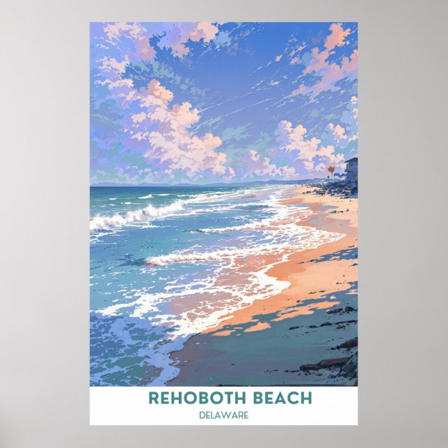  Rehoboth Beach, Delaware Poster (Front)