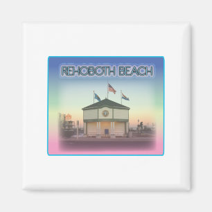 Rehoboth Beach Delaware - Rehoboth Ave Scene Magnet