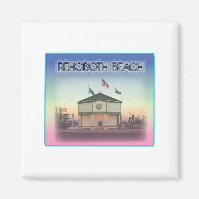 Rehoboth Beach Delaware - Rehoboth Ave Scene Magnet (Front)