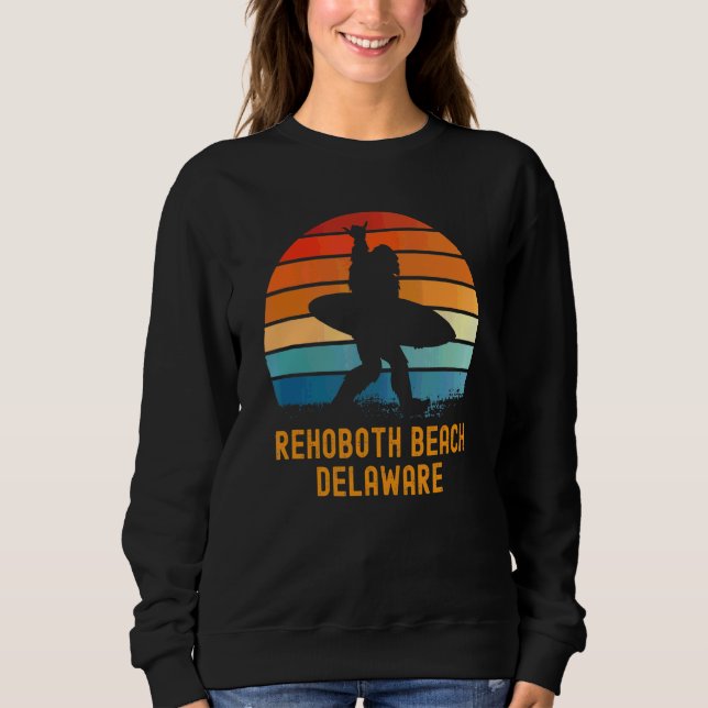 Rehoboth Beach  Delaware Sasquatch Souvenir Sweatshirt (Front)