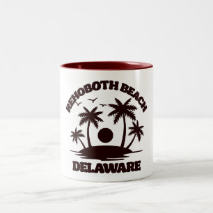 Rehoboth Beach Delaware Two-Tone Coffee Mug