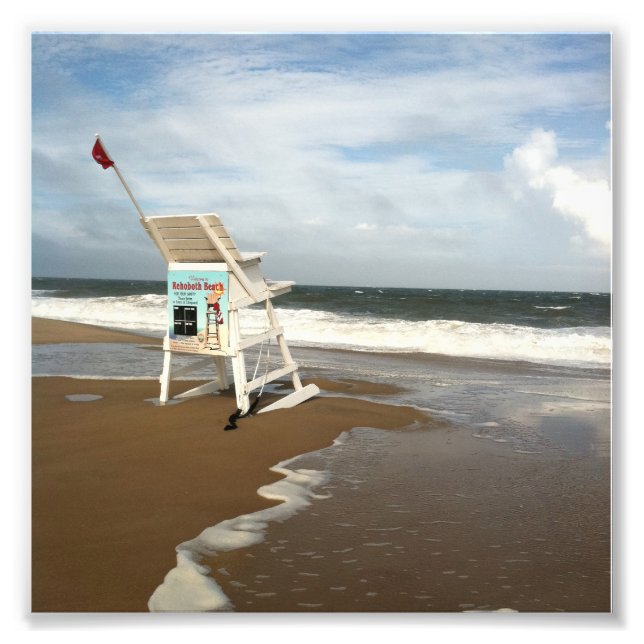 Rehoboth Beach Lifeguard Stand Photo Print (Front)