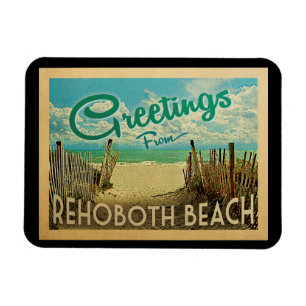 Rehoboth Beach Magnet Vintage Travel
