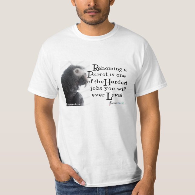 Rehoming A Parrot - T T-Shirt (Front)