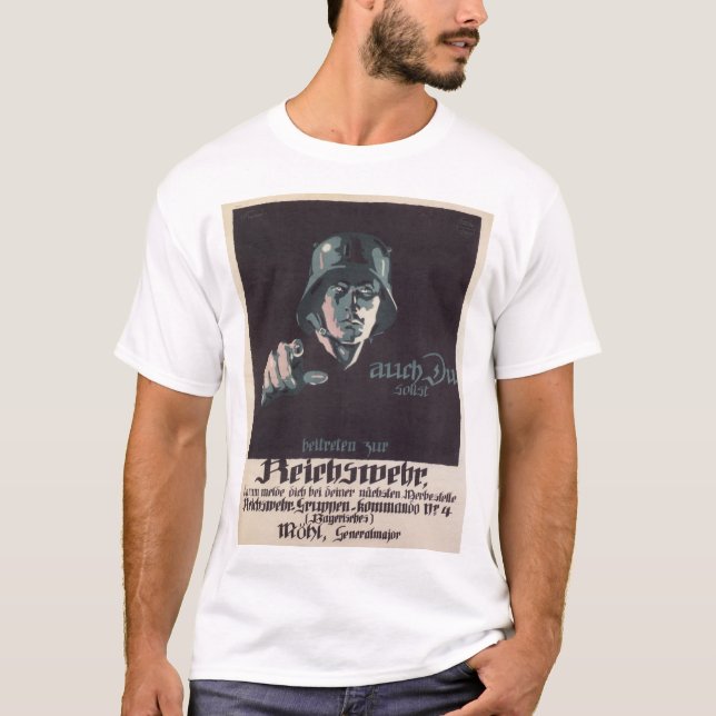 Reich Army Propaganda Poster T-Shirt (Front)