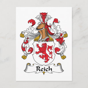 Reich Family Crest Postcard