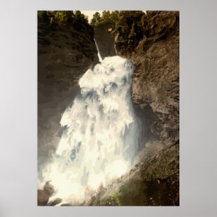 Reichenbach falls Switzerland Poster